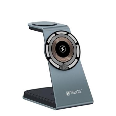 Imagem de Carregador Wireless 3 em 1 – Base para Smartphone, Smartwatch e Fones de Ouvido