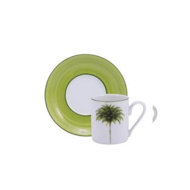 Imagem de Xícara Café Com Pires 60ml Porcelana Schmidt - Dec. Palmeiras 2258, 22