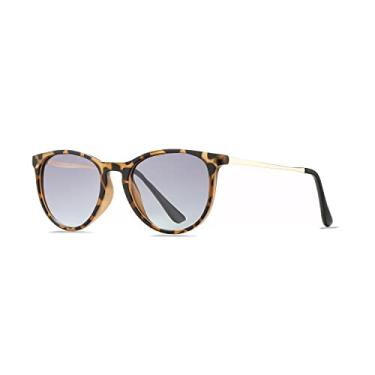 Imagem de HJSTES Óculos de sol infantis polarizados para meninas e meninos, 100% de proteção UV para crianças de 3 a 9 anos, Armação leopardo/lente cinza gradiente, MM