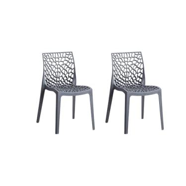 Imagem de Conjunto com 2 Cadeiras Gruvyer Cinza Fratini