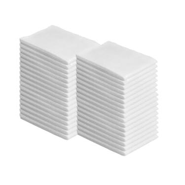 Imagem de Toalhas de banho descartáveis, 100 peças de toalhas de hóspedes descartáveis brancas 65 x 30 cm, saúde e segurança, suavidade de qualidade de spa e salão, uso corporal e rosto de cabelo