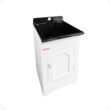 Imagem de Tanque com Gabinete ABS e Esfregador em Fibra 32L Stilofibras 008, Pre