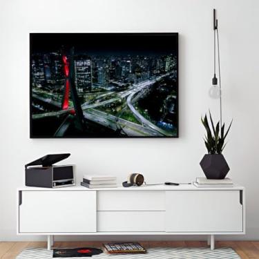 Imagem de Quadro Decorativo Grande Cidade de São Paulo Sala Hall 100x70 cm (02)