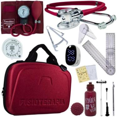Imagem de Kit Fisioterapia Maleta Goniometro Martelo Buck Completo - Love Saude,