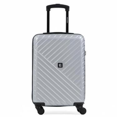 Imagem de Mala de Viagem Bagaggio Detroit 20 Polegadas - Prata e Preto, 20