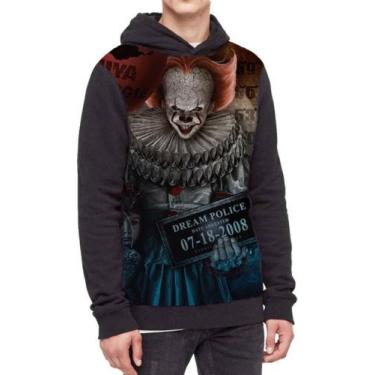 Imagem de Moletom Com Capuz Pennywise It A Coisa Ref:98 - smoke, Preto, GG