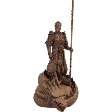 Imagem de Estátua Rei Macaco Sun Wukong - Jornada ao Oeste - Versão 2 (Cor Madeira)