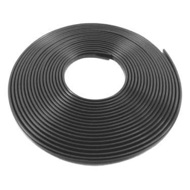 Imagem de Protetor de Porta Carro 10 Metros Borracha U Universal para Bordas e Acabamento Preto Fosco