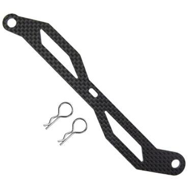 Imagem de TOOMOD Placa de bateria de fibra de carbono/suporte de bateria para peças de atualização de carro 1/10 Tamiya TT-02, TT-02B, TT-02R, TT-02S, TT-02D, TT-02SR RC