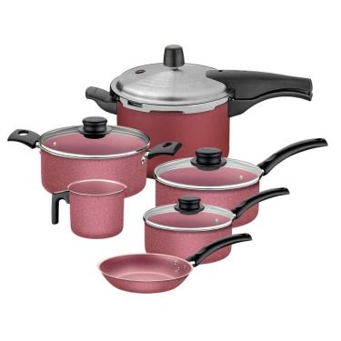 Imagem de Jogo de Panelas 6 Peças com Panela Pressão Tramontina