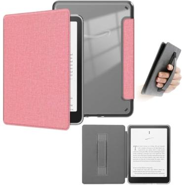 Imagem de enoxboo Capa para Kindle Paperwhite 12ª Geração/Signature Edition 12ª Geração/Colorsoft 1ª Geração 2024, 7 polegadas, com Sistema de Hibernação/Fecho Magnético, Parte Traseira Transparente