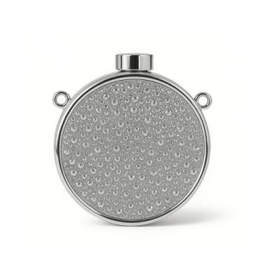 Imagem de Mini bolsa de moedas prata com strass, bolsa clutch noturna de cristal brilhante, bolsa transversal ou bolsa de festa portátil para mulheres