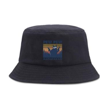 Imagem de Bucket Hat Pews Pews Madafakass Anime Unissex Beach Fishing - Yiweisai