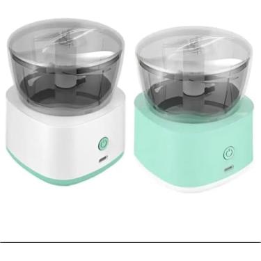 Imagem de Mini Processador Triturador De Alimentos Elétrico Potente - 250ml Bivolt carregamento tipo c, moedor de alho