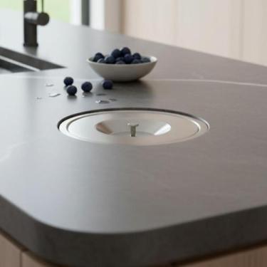 Imagem de Lixeira De Embutir Para Pia Bancada 8 Litros Aço Inox 304 - Stillus Ho