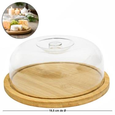 Imagem de Queijeira De Bambu Com Tampa Acrílica - Fu Xing