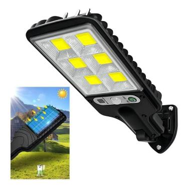 Imagem de 2X Luminária Solar Refletor 120W Led Com Sensor Automático