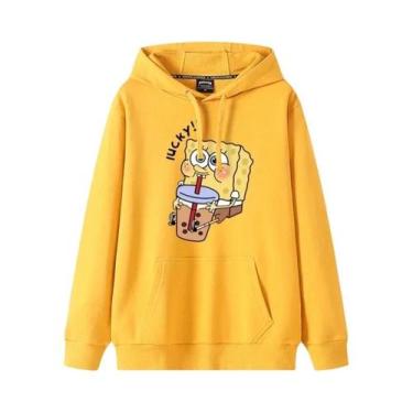Imagem de Moletom Feminino De Outono Inverno Com Estampa De Anime SpongeBob, Est