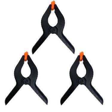 Imagem de Kit 3 Grampo Multiuso Aperto Rápido 6'' Pressão Marceneiro - Tuberias