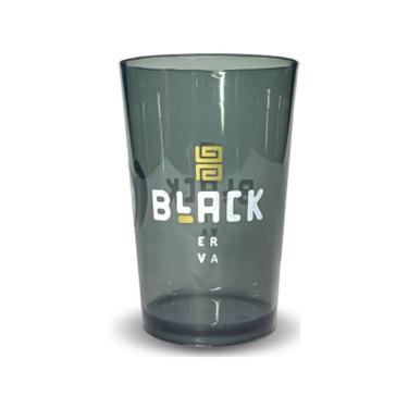 Imagem de Cuia Copo Tereré Black de Plástico Cromado