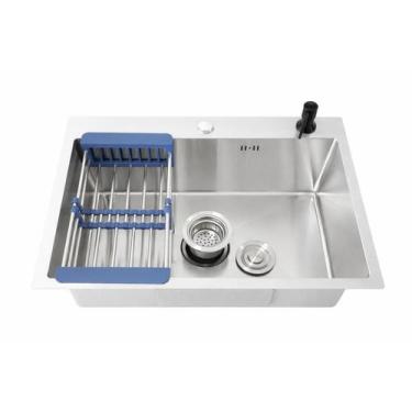 Imagem de Cuba Gourmet 60x45cm Aço Inox 304 C/Acessórios Completa Pia Cozinha - 