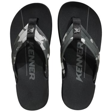Imagem de Chinelo Kenner Nk6 Pro Serie Army Preto Camuflado Cinza-Masculino