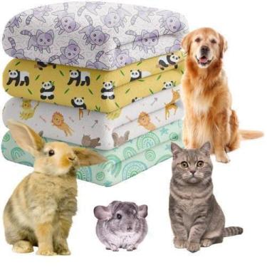 Imagem de Manta Pet Avulsa Cães Gatos Porquinho Coelho 70X90 Neutro - Dugu