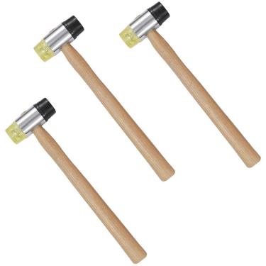 Imagem de Martelo Intercambiavel Kit 3 Uni Artesanato Montagem Reparo Madeira Moveis Construçao Mercearia Obra Luthier Multiuso