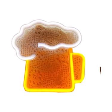 Imagem de Luz Neon LED Amarela Para Decoração De Bar Ou Quarto Masculino, Alimen