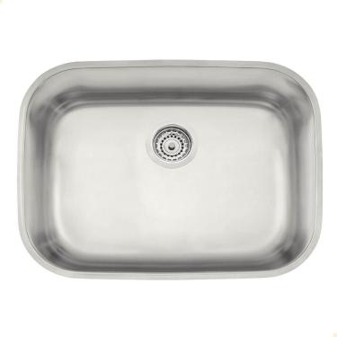 Imagem de Cuba de Embutir Tramontina Lavínia 48 BL Prime Aço Inox Acetinado 48x34 cm com Válvula...