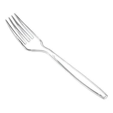 Imagem de Garfo Descartável De Plastico Para Refeição - 50 Unidades Tr - Congrat