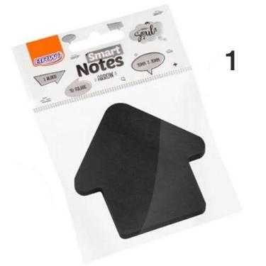 Imagem de BLOCO SMART NOTES PRETO BRW - Bloco de Anotação em Formato de Seta, 2
