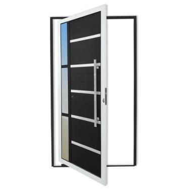 Imagem de Porta Pivotante Lambril Miraggio com Puxador Super 210cm x 100cm Brima