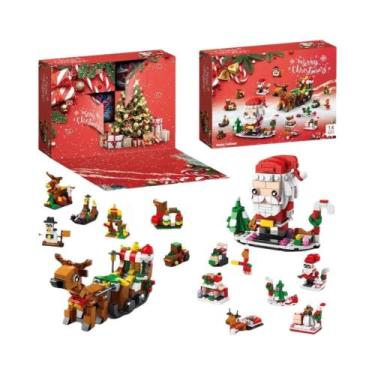 Imagem de Blocos De Montar De Aldeia De Natal: Árvore De Natal, Peças De Encaixe