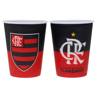 Imagem de Jogo com 2 Copos De Plástico 3d Flamengo 400ml