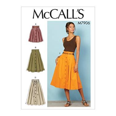 Imagem de McCall Pattern Saia plissada feminina, padrão de costura tamanhos 6-14