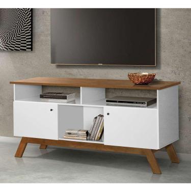 Imagem de rack amsterdã branco e  140 cm