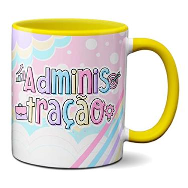 Imagem de Caneca Administração Criativa Fofa Administradora Profissão (Amarela)