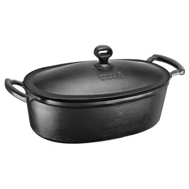 Imagem de Caçarola Oval Ferro Fundido 30x17,5x8,5 cm 2,5 L Panela Mi