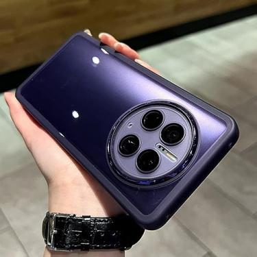 Imagem de Proteção de anel de metal macio Estojo transparente TPU macio para Honor 50 PRO 60 SE 70 80 para Huawei Mate 20 30 P40 P50 Nova 9 pro Capa, Roxo, For Honor 80