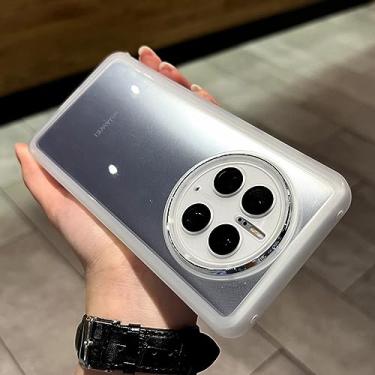 Imagem de Proteção de anel de metal macio Estojo transparente de TPU macio para Honor 50 PRO 60 SE 70 80 para Huawei Mate 20 30 P40 P50 Nova 9 pro Cover, branco, For Honor 50
