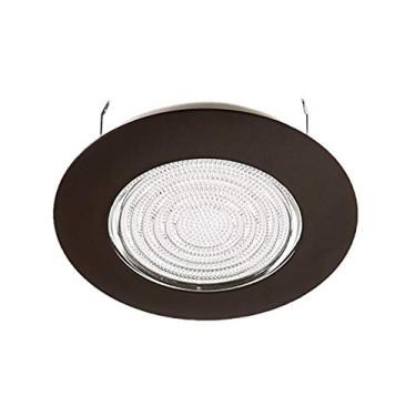 Imagem de NICOR Lighting Acabamento de chuveiro embutido em bronze polido a óleo de 15 cm com lente Fresnel de vidro (17502OB)