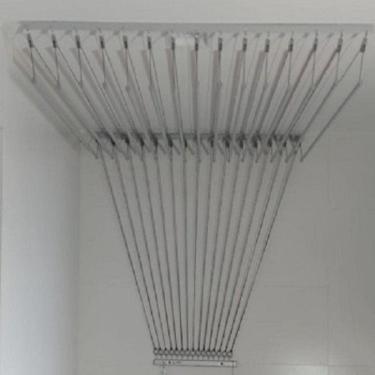 Imagem de VARAL de teto Homellinea 10 v 1/2" x 1,20 m Alumínio Natural