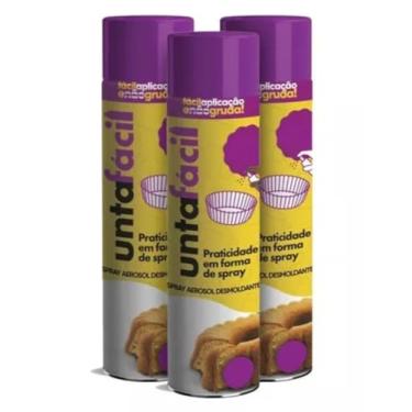 Imagem de Desmoldante Spray Unta Fácil Culinário Sem Glúten Forma Bolo 3X600ml