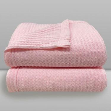 Imagem de Manta Termocelular Cubes Rosa Bebê - Laço Bebê