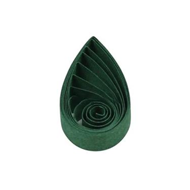 Imagem de ODETOJOY Conjunto de tiras de quilling de 5 mm de papel de cor sólida papel origami estrela faça você mesmo artesanato à mão tiras de filigee de papel de quilling de cor única (verde floresta)