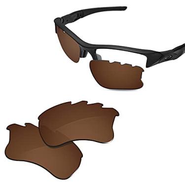 Imagem de Glintbay Lentes de óculos de sol de substituição 100% precisas para Oakley Flak Jacket XLJ ventilada - marrom polarizado