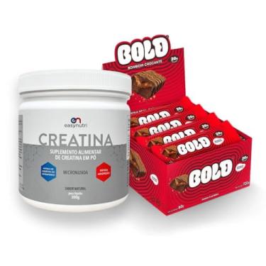 Imagem de Combo Display Barra de Proteína BOLD Snacks (12 unidades) + Creatina 300g (720g, Bombom Crocante)