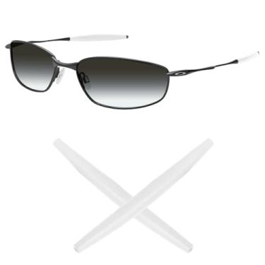 Imagem de Mryok Meias de substituição para óculos de sol Oakley A Wire – Opções, Branco, One Size
