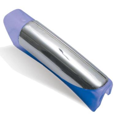 Imagem de Aplique Esportivo Cromado com Led Azul para Manopla de Freio de Mão pa